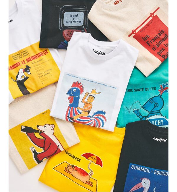 417 EDIFICE「SAVIGNAC&times;417 グラフィックTシャツ」|Tシャツ・カットソー|