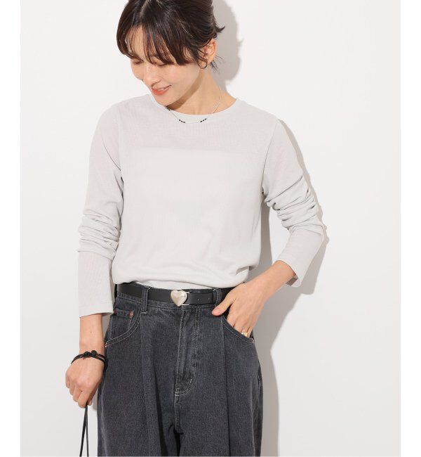 JOURNAL STANDARD relume「《追加》ソフトテレコクルーネックロングTEE」|Tシャツ・カットソー|