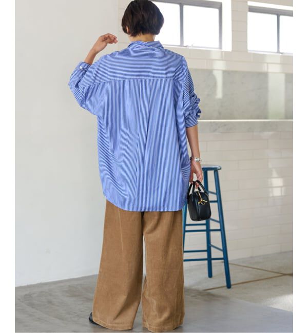 JOURNAL STANDARD relume「《追加 / 新色》ウォッシャブルコーデュロイタックワイドパンツ」|その他|