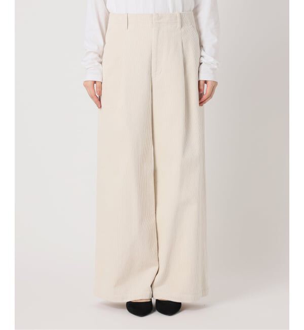 JOURNAL STANDARD relume「《追加 / 新色》ウォッシャブルコーデュロイタックワイドパンツ」|その他|