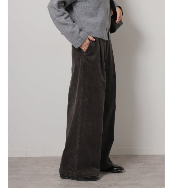 JOURNAL STANDARD relume「《追加 / 新色》ウォッシャブルコーデュロイタックワイドパンツ」|その他|