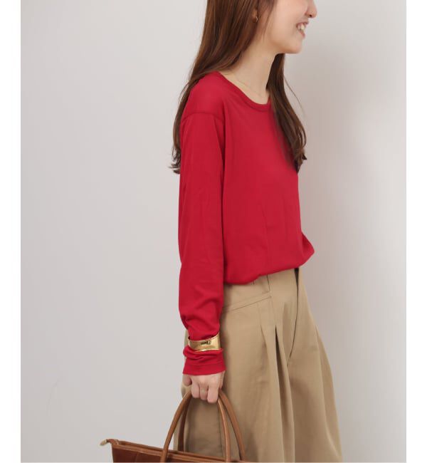 JOURNAL STANDARD relume「《追加5》シアークルーネックロングTシャツ」|Tシャツ・カットソー|