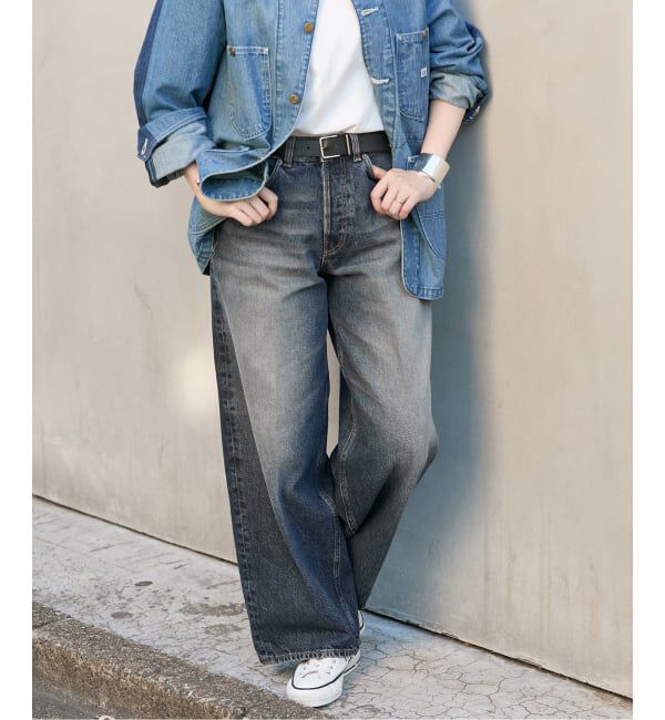 journal standard L'essage「【HAIKURE/ハイクル】BETHANY SHORT LENGTH INTENSE BLU　デニムパンツ」|デニム|ブルー A