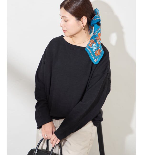 JOURNAL STANDARD「スラブインレイプルオーバー」|Tシャツ・カットソー|ブラック