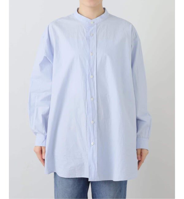 journal standard luxe「60コットン スタンドカラーギャザーシャツ」|シャツ・ブラウス|