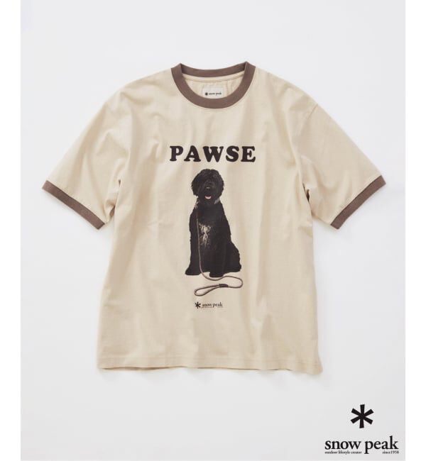 JOURNAL STANDARD「snow peak / スノーピーク 別注 レスティング ドッグ リンガー Tシャツ」|Tシャツ・カットソー|