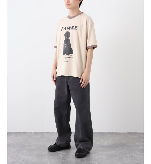 JOURNAL STANDARD「snow peak / スノーピーク 別注 レスティング ドッグ リンガー Tシャツ」|Tシャツ・カットソー|