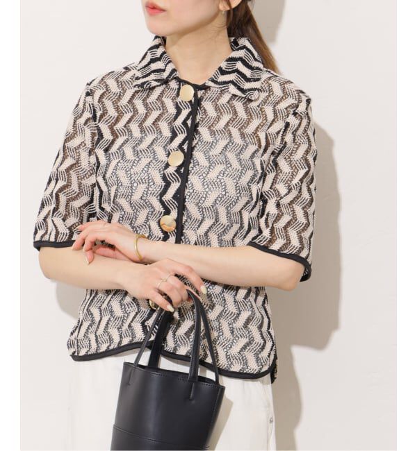JOURNAL STANDARD relume「【TORRAZZO DONNA/トラッゾドンナ】ジオメトリックレースシャツ」|シャツ・ブラウス|