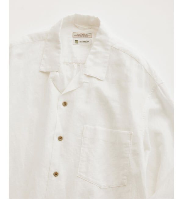 JOURNAL STANDARD relume「European Flax / ヨーロピアンフラックス 製品染め オープンカラーシャツ」|シャツ・ブラウス|