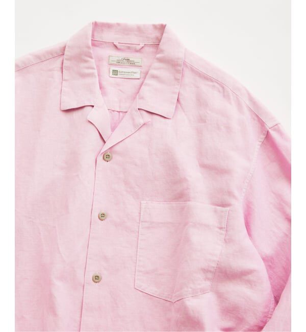 JOURNAL STANDARD relume「European Flax / ヨーロピアンフラックス 製品染め オープンカラーシャツ」|シャツ・ブラウス|