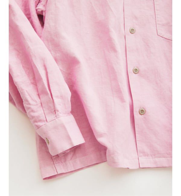 JOURNAL STANDARD relume「European Flax / ヨーロピアンフラックス 製品染め オープンカラーシャツ」|シャツ・ブラウス|
