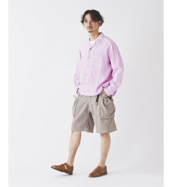 JOURNAL STANDARD relume「European Flax / ヨーロピアンフラックス 製品染め オープンカラーシャツ」|シャツ・ブラウス|