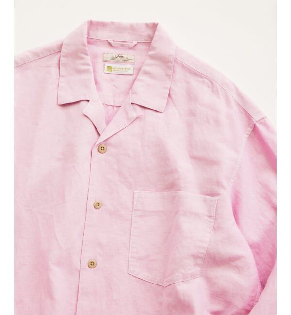 JOURNAL STANDARD relume「European Flax / ヨーロピアンフラックス 製品染め オープンカラーシャツ」|シャツ・ブラウス|