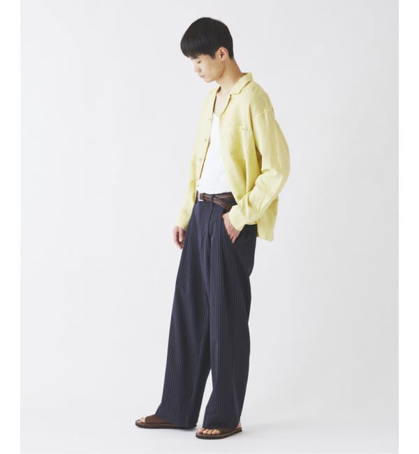 JOURNAL STANDARD relume「European Flax / ヨーロピアンフラックス 製品染め オープンカラーシャツ」|シャツ・ブラウス|