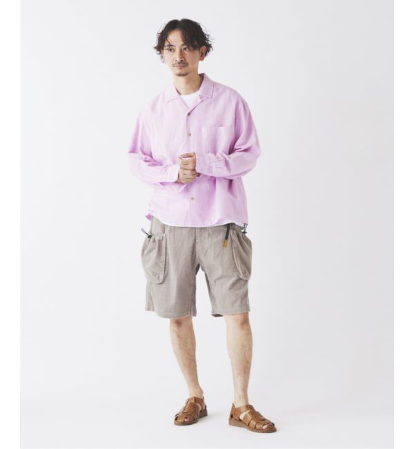 JOURNAL STANDARD relume「European Flax / ヨーロピアンフラックス 製品染め オープンカラーシャツ」|シャツ・ブラウス|