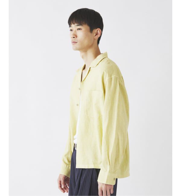 JOURNAL STANDARD relume「European Flax / ヨーロピアンフラックス 製品染め オープンカラーシャツ」|シャツ・ブラウス|