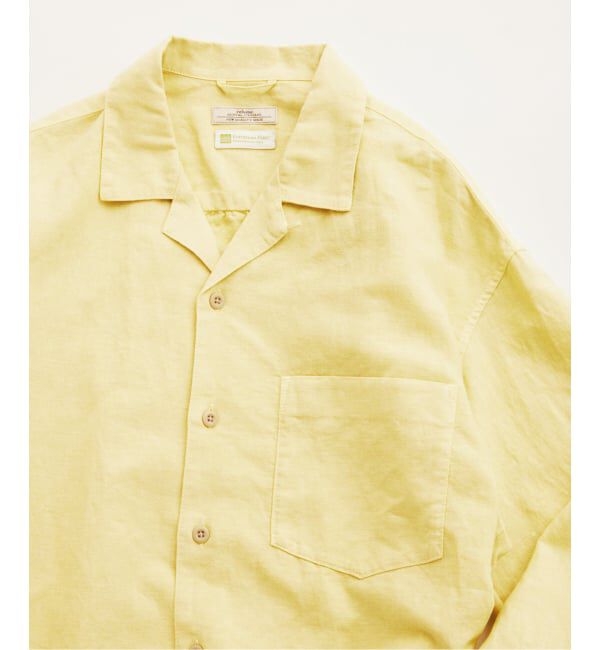 JOURNAL STANDARD relume「European Flax / ヨーロピアンフラックス 製品染め オープンカラーシャツ」|シャツ・ブラウス|
