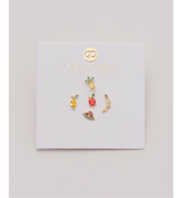 journal standard L'essage「《WEB限定予約》Girlscrew/ガールズクルー Tropical Fruit ピアス (5ピース1セット)」|ピアス|