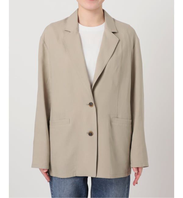 Spick and Span「《セットアップ可》ハイブリッドリネンジャケット」|テーラードジャケット|