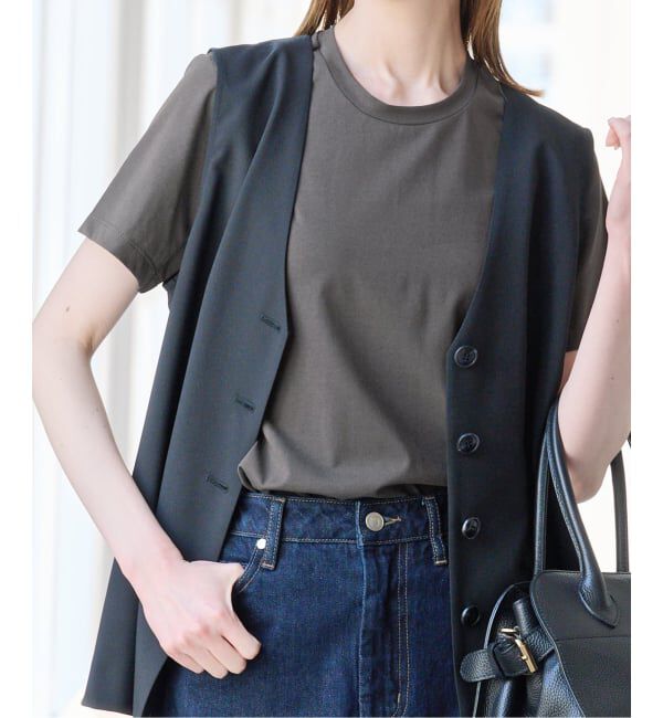 U by SPICK&SPAN「《UVカット / 接触冷感》ベアテンジクTシャツ」|Tシャツ・カットソー|グレー