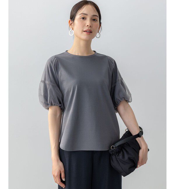 組曲「【WEB限定】チュールポンチドッキング Tシャツ」|Tシャツ・カットソー|