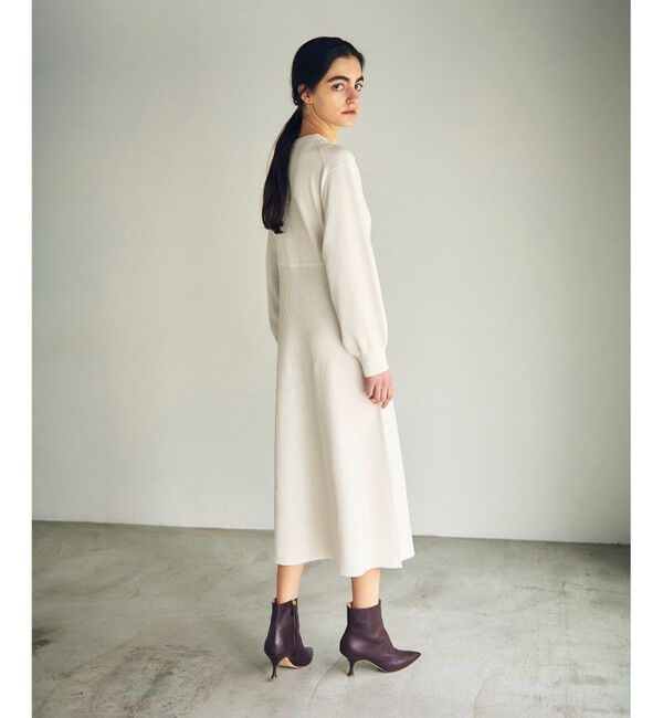 GRACE CONTINENTAL「エスニック刺繍ニットワンピース」|ワンピース|
