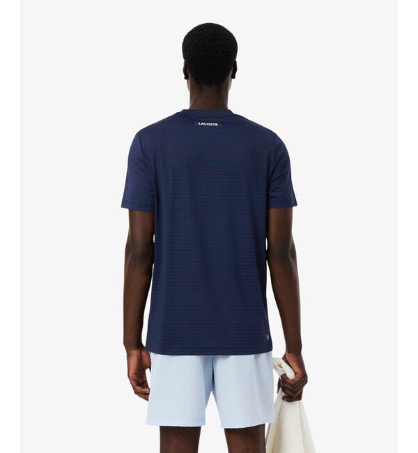 LACOSTE「ウルトラドライ コートジャカードジップポロシャツ」|Tシャツ・カットソー|