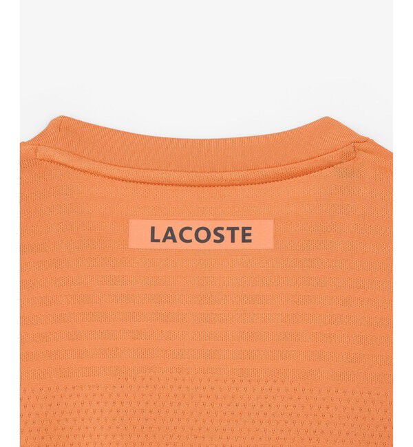 LACOSTE「ウルトラドライ コートジャカードジップポロシャツ」|Tシャツ・カットソー|