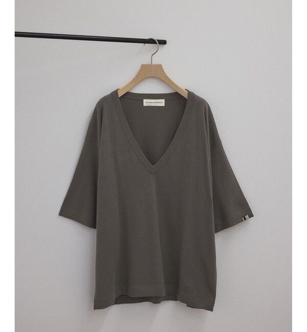 SALON adam et rope'「【J'aDoRe限定】【extreme cashmere（エクストリーム・カシミア）】deep V-neck T」|ニット・セーター|チャイロサブ