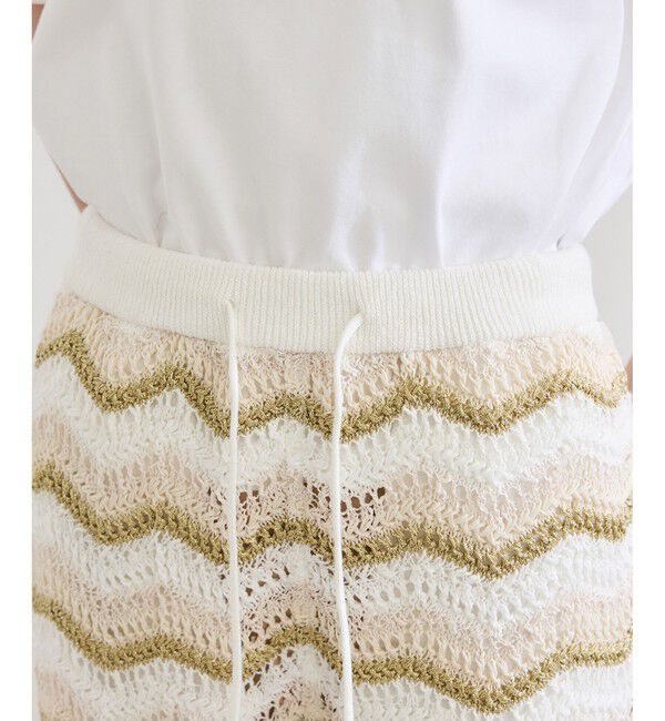 ROPE「【COOHEM（コーヘン）】ZIGZAG SUKASHI KNIT PANTS【WEB・一部店舗限定】【一部別注カラー】/洗える」|チノ|