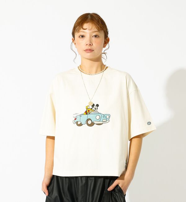 Rouge vif「【DISCUS/ディスカス】DISCUS&times;Disneyコラボ Tシャツ/半袖/デ」|Tシャツ・カットソー|