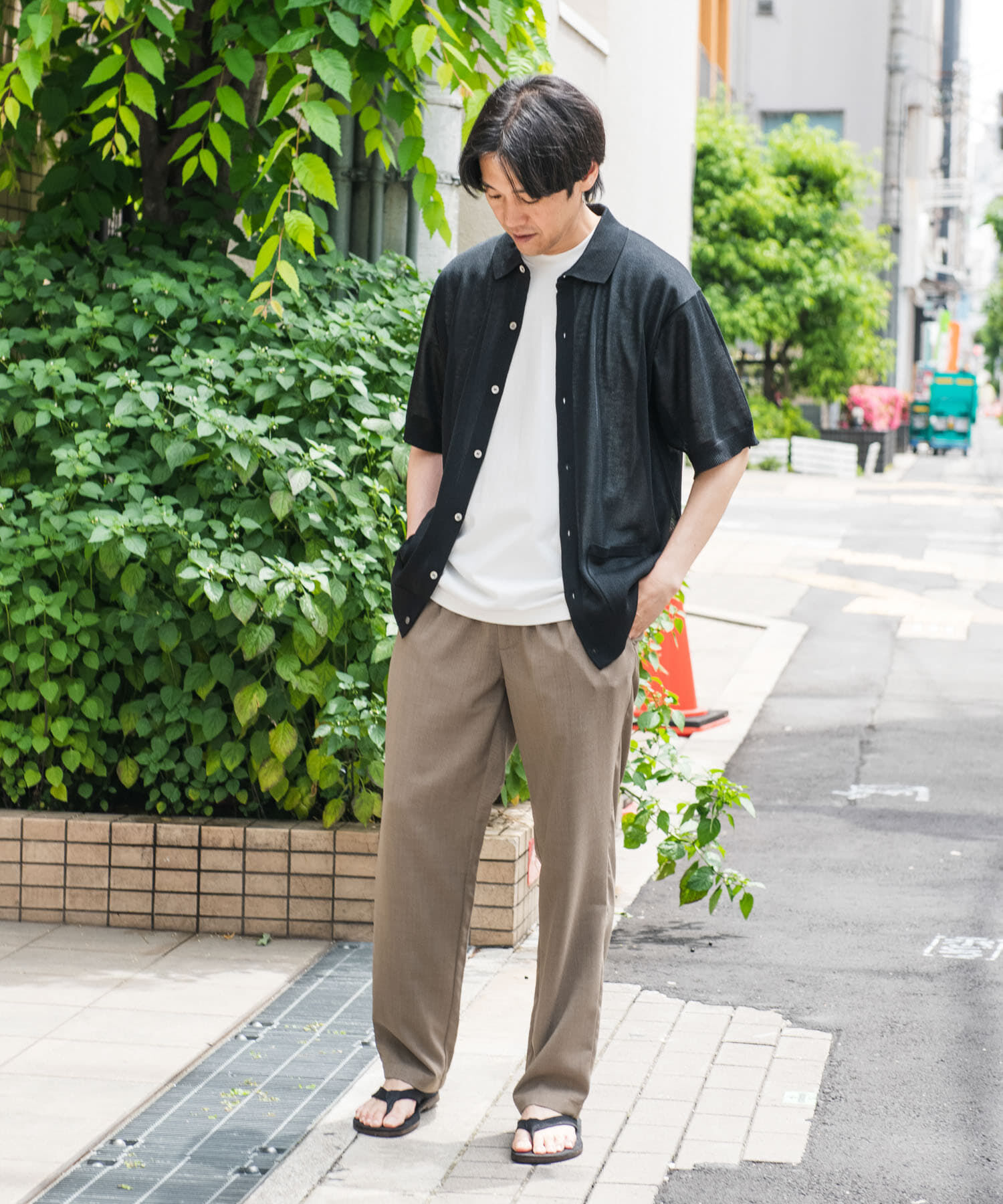 URBAN RESEARCH DOORS「『吸水速乾/イージーケア』リネンライクイージーパンツ」|その他|