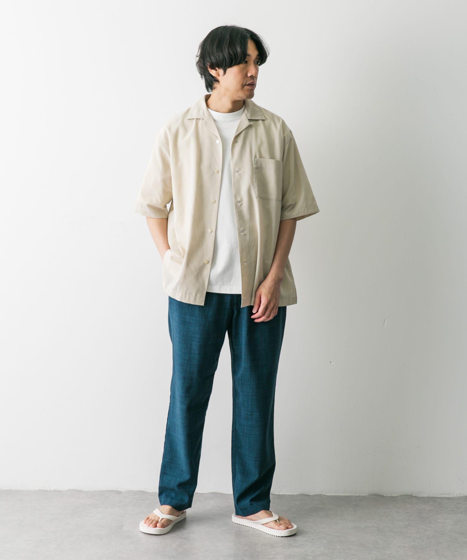 URBAN RESEARCH DOORS「『吸水速乾/イージーケア』リネンライクイージーパンツ」|その他|