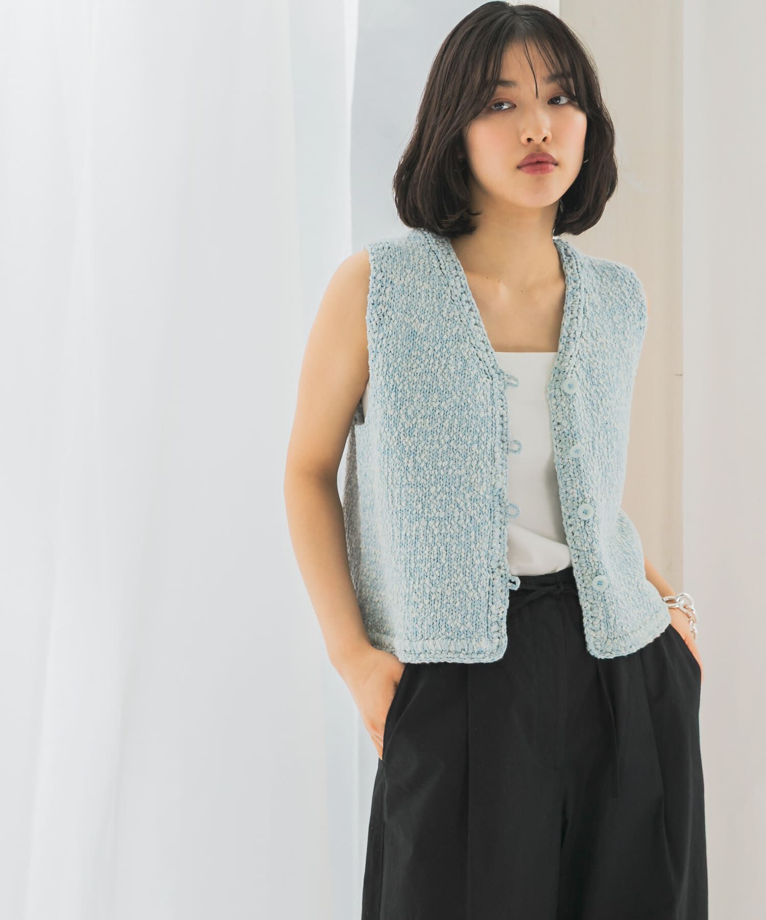 URBAN RESEARCH ROSSO「le　BELLE EPOQUE COTTON VEST」|ベスト・ジレ|