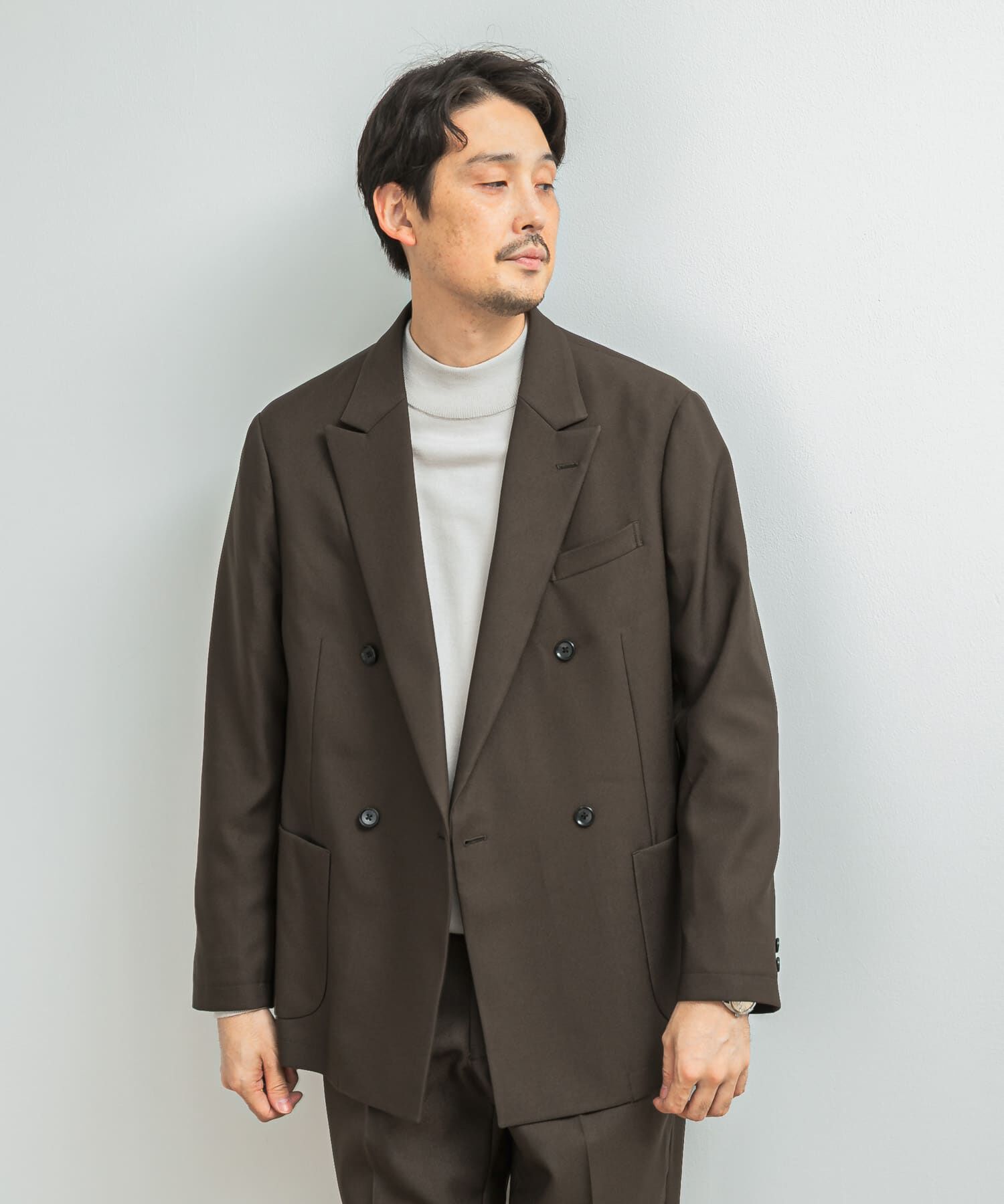 URBAN RESEARCH DOORS「LIFE STYLE TAILOR　ウールライクツイルコンフォータブル Wジャケット」|その他|