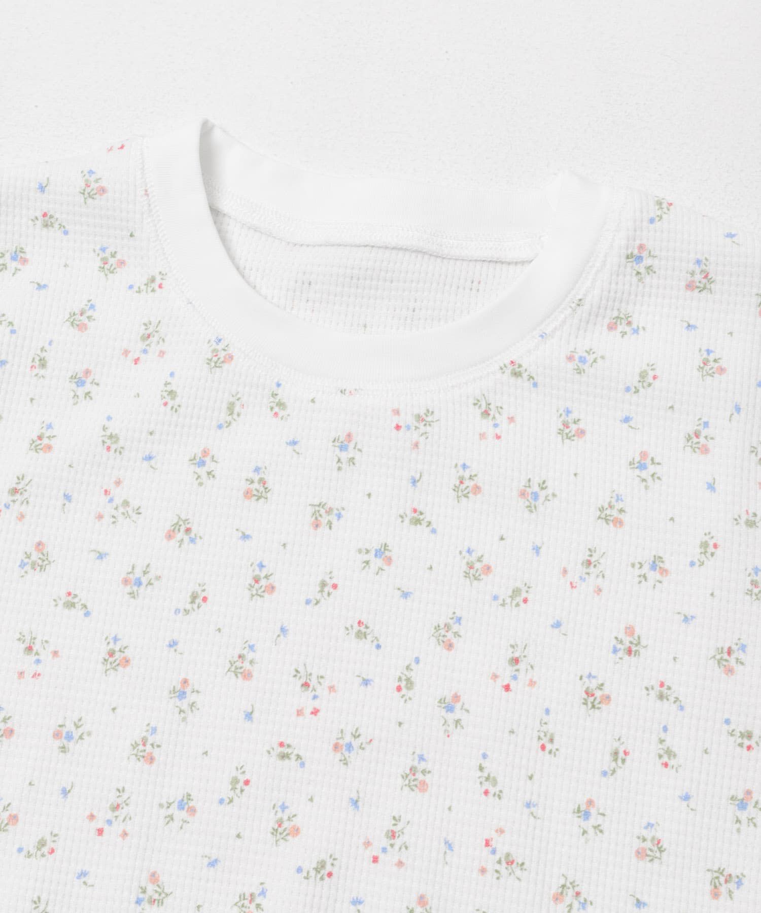 URBAN RESEARCH DOORS「『スタッフ企画』小花柄サーマルロングTシャツ」|Tシャツ・カットソー|