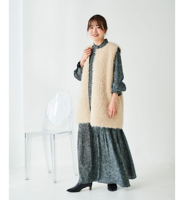 le.coeur blanc「IPEKERフリルネックワンピース」|ワンピース|