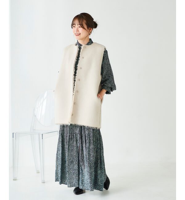 le.coeur blanc「IPEKERフリルネックワンピース」|ワンピース|