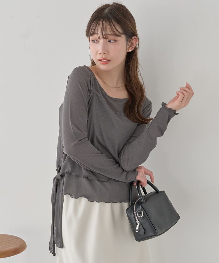 earth music&ecology「【SET】ツイストキャミレイヤードカットソー」|Tシャツ・カットソー|