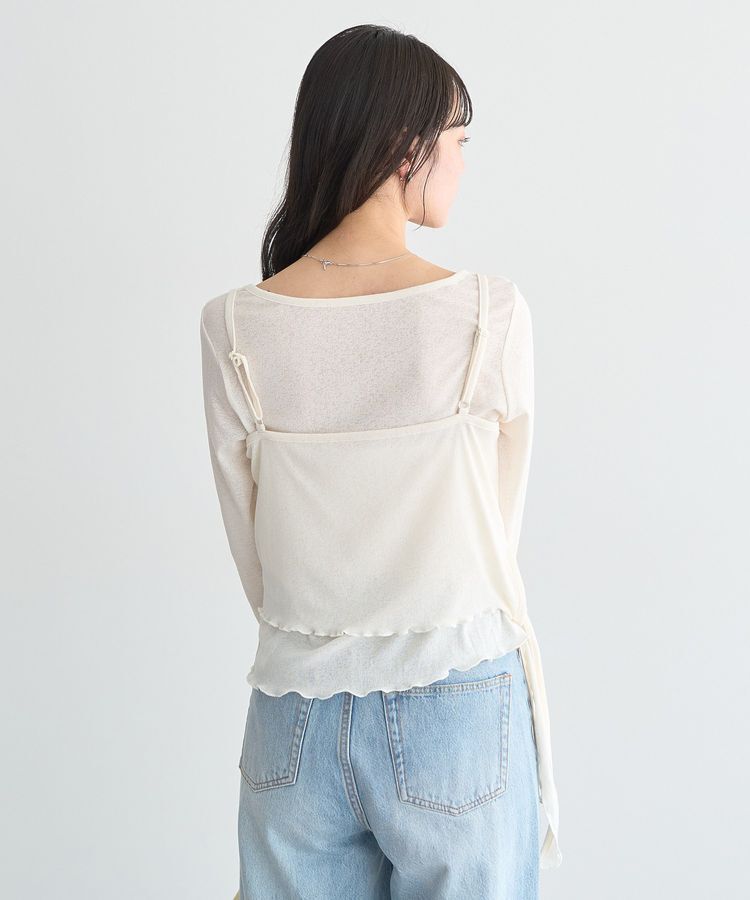 earth music&ecology「【SET】ツイストキャミレイヤードカットソー」|Tシャツ・カットソー|