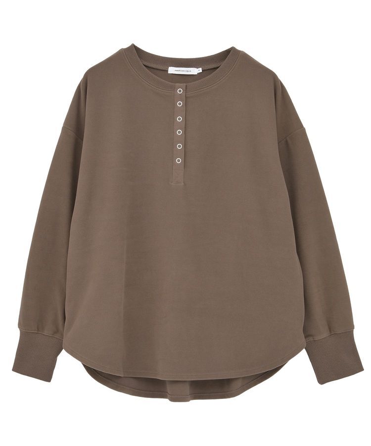 AMERICAN HOLIC「ソフトタッチヘンリーネックプルオーバー」|Tシャツ・カットソー|