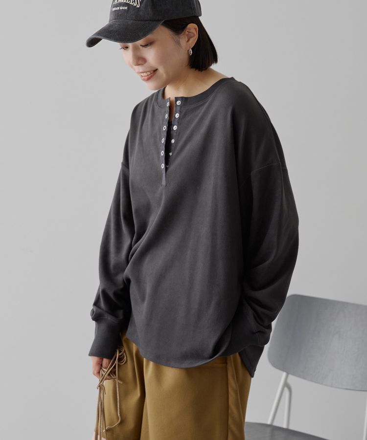 AMERICAN HOLIC「ソフトタッチヘンリーネックプルオーバー」|Tシャツ・カットソー|