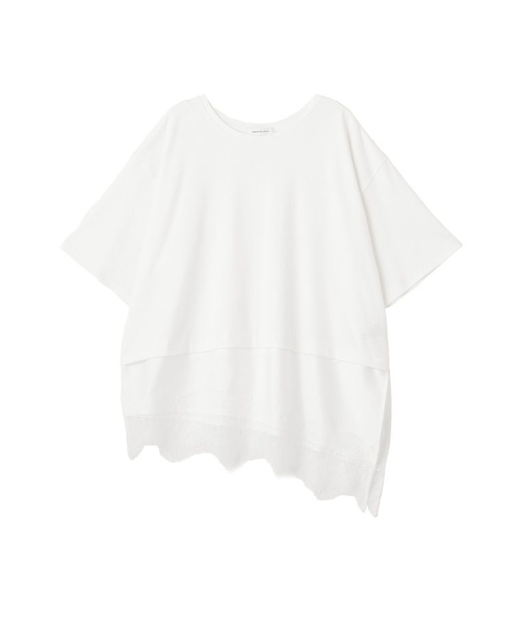 AMERICAN HOLIC「レースドッキングTシャツ」|Tシャツ・カットソー|