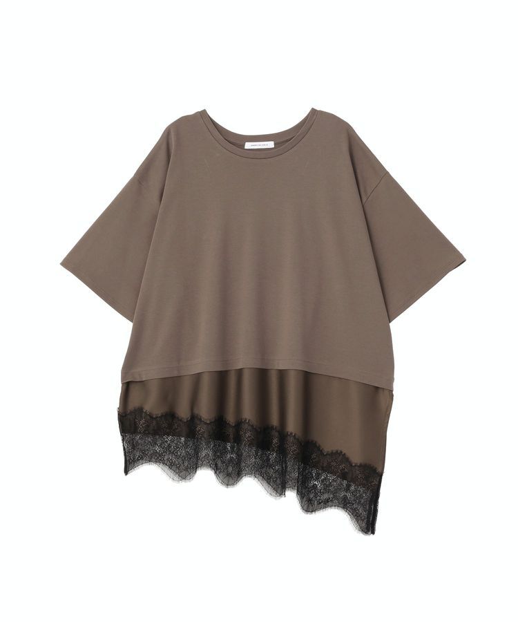 AMERICAN HOLIC「レースドッキングTシャツ」|Tシャツ・カットソー|