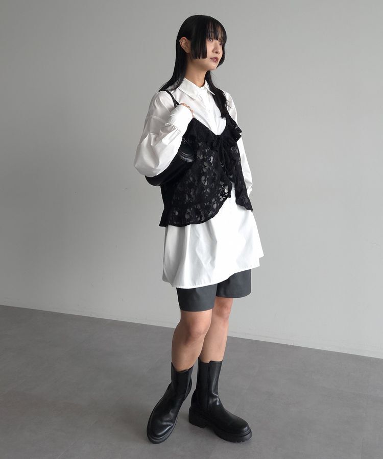 AnriettMusee「レースフリルキャミビスチェ」|キャミソール|