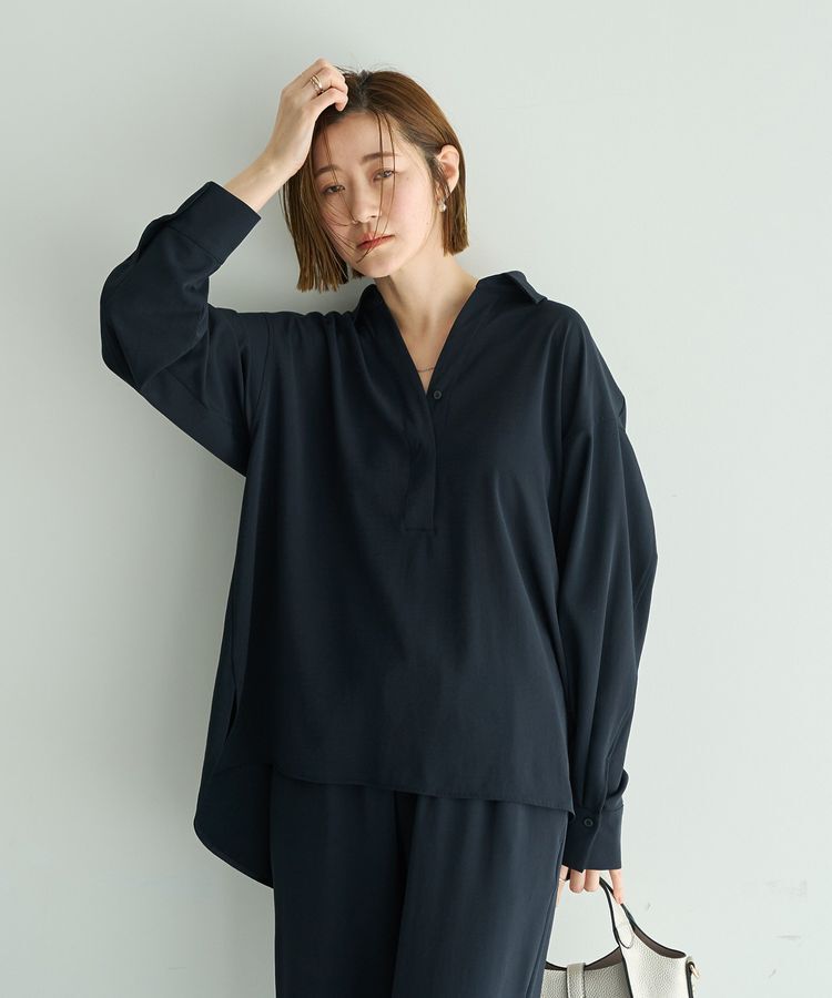 YECCA VECCA「【2点SET】スキッパーデザインセットアップ」|オールインワン|