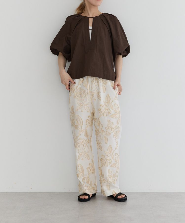 GARAGE OF GOOD CLOTHING「【日本製】異素材切り替えジャガードパンツA」|その他|