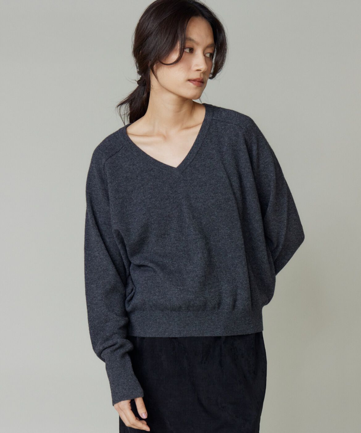 la veille by SUPERIOR CLOSET「《大きいサイズ》Vネックプルオーバー」|ニット・セーター|