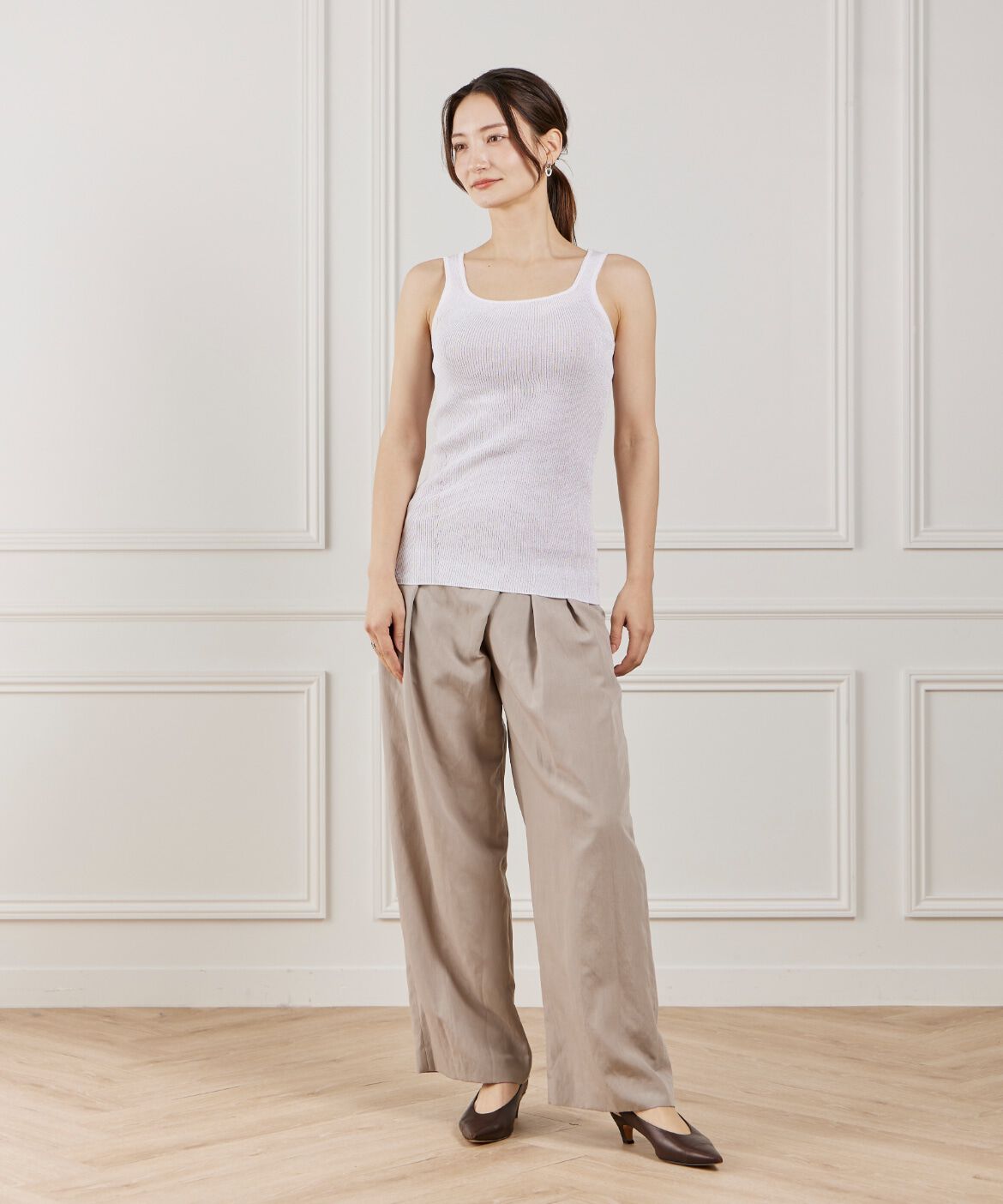 la veille by SUPERIOR CLOSET「ラメニット2WAYタンク」|ニット・セーター|