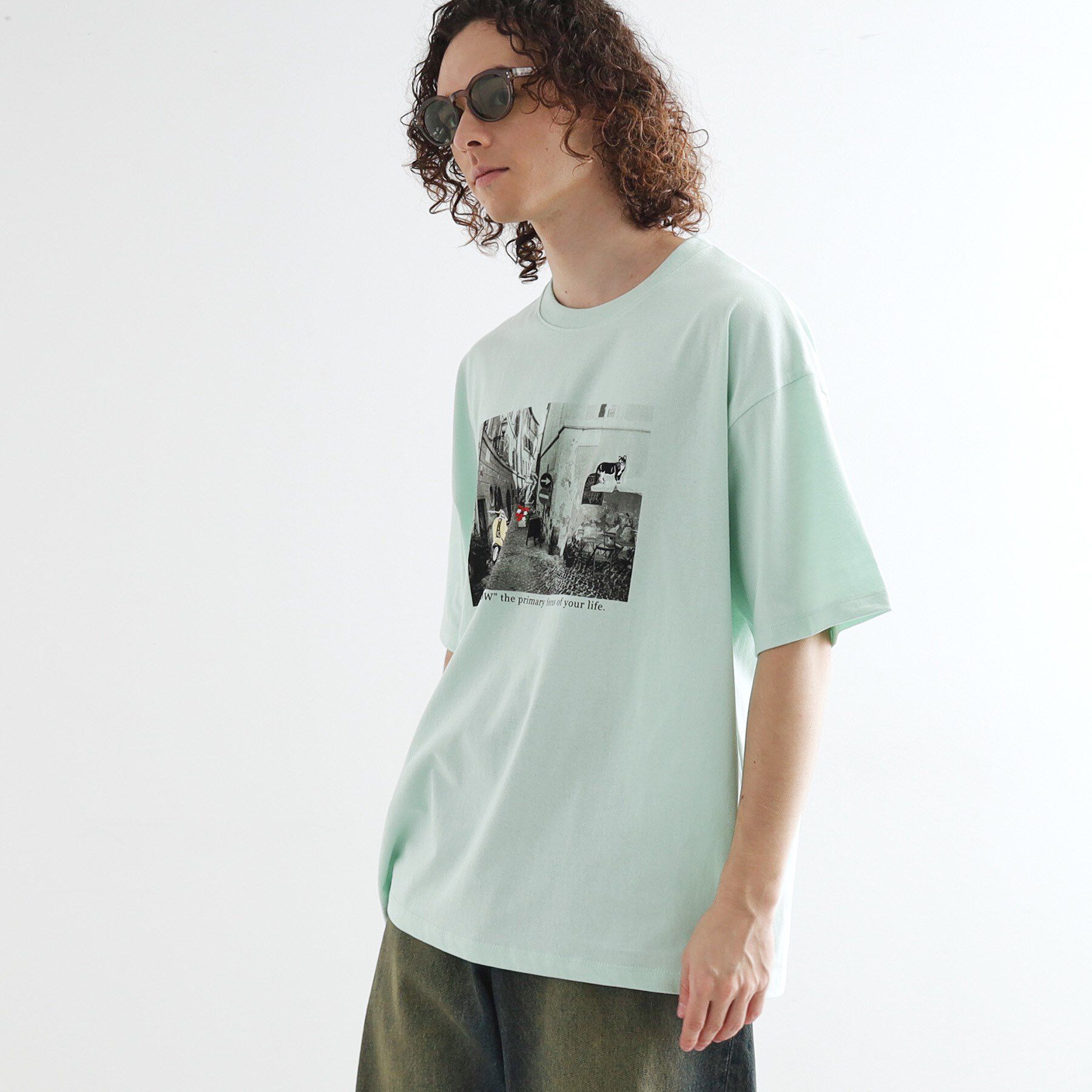 tk.TAKEO KIKUCHI「フォト刺繍Tシャツ」|Tシャツ・カットソー|